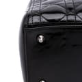 Miniatyrbilde 7 av 10: Pre-owned Dior Medium Patent Cannage Lady Dior Black