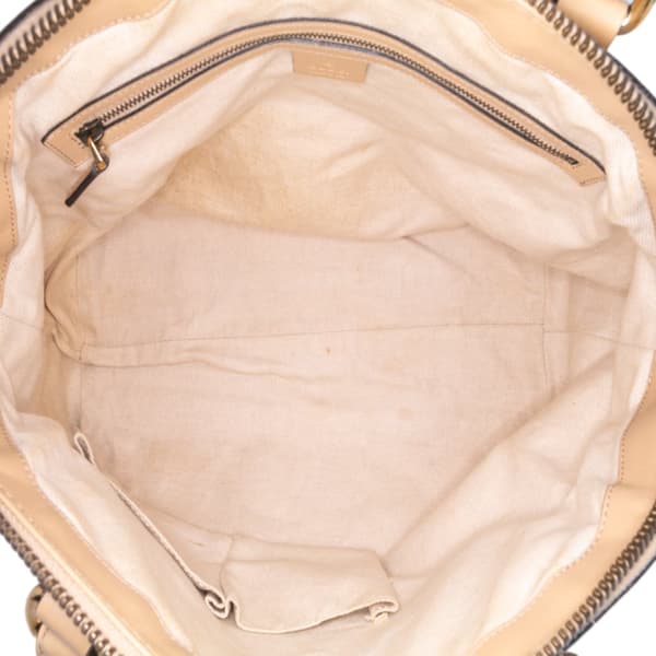Pre-owned Gucci Medium Guccissima Scarlett Satchel Brown