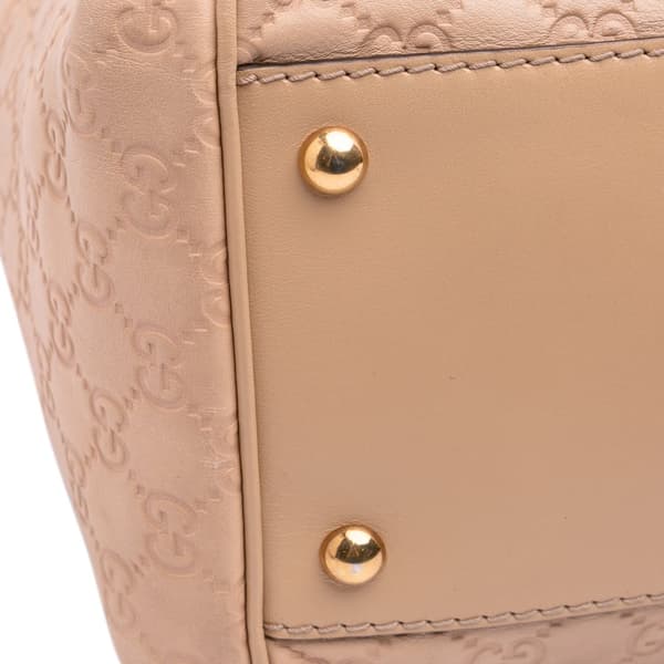Pre-owned Gucci Medium Guccissima Scarlett Satchel Brown