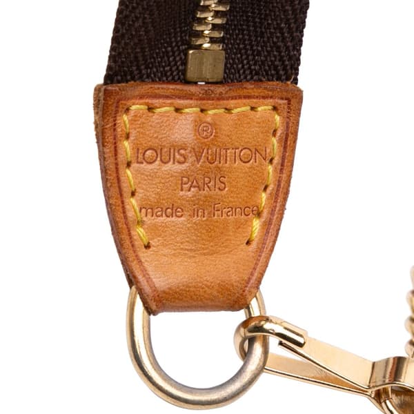 Pre-owned Louis Vuitton Monogram Mini Pochette Accessoires Brown
