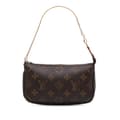 Miniatyrbillede 1 af 9: Pre-owned Louis Vuitton Monogram Mini Pochette Accessoires Brown