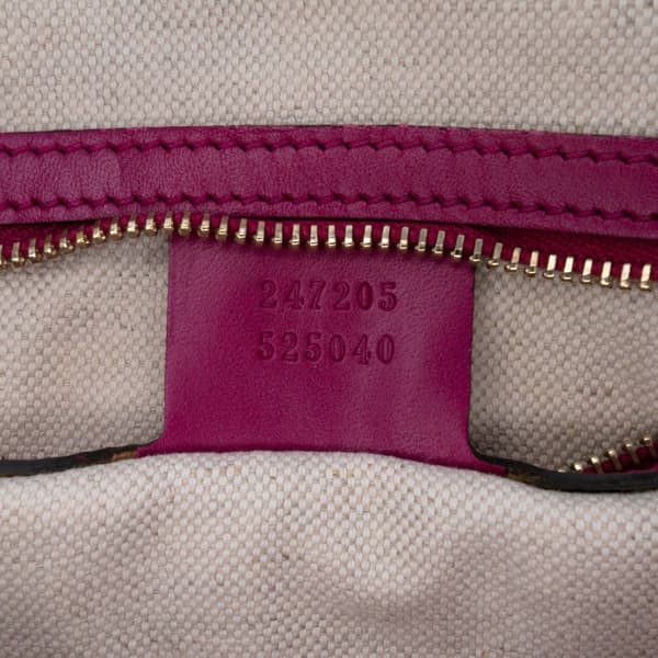 Pre-owned Gucci GG Canvas Joy Boston Bag Brown