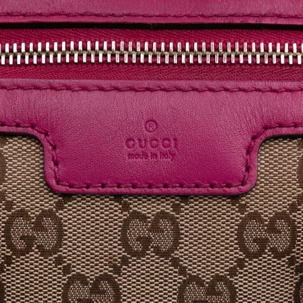Pre-owned Gucci GG Canvas Joy Boston Bag Brown
