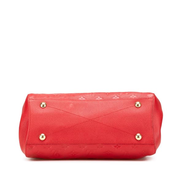Pre-owned Louis Vuitton Monogram Empreinte Montaigne MM Red
