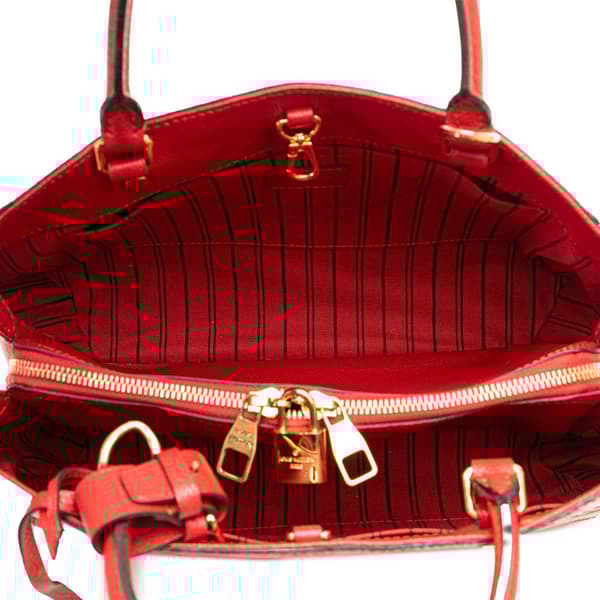 Pre-owned Louis Vuitton Monogram Empreinte Montaigne MM Red