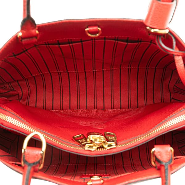 Pre-owned Louis Vuitton Monogram Empreinte Montaigne MM Red