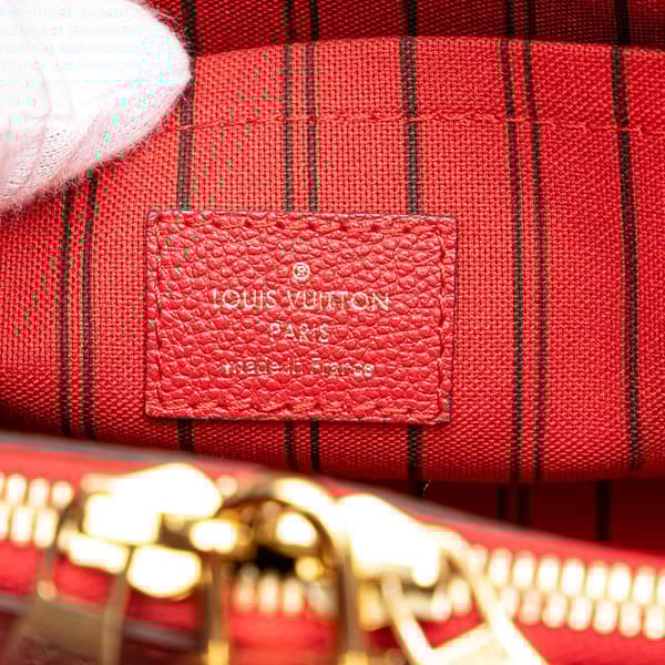 Pre-owned Louis Vuitton Monogram Empreinte Montaigne MM Red
