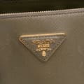 Miniatyrbilde 8 av 10: Pre-owned Prada Medium Saffiano Lux Galleria Double Zip Green