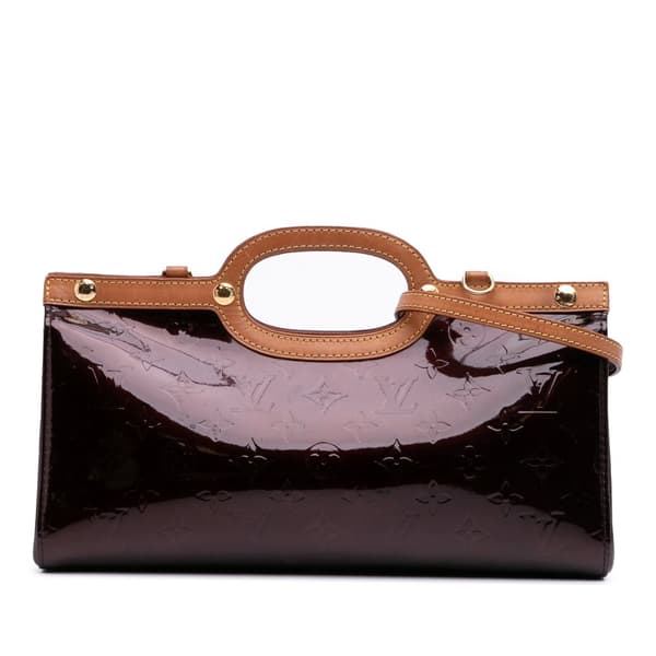 Pre-owned Louis Vuitton Monogram Vernis Roxbury Drive Purple