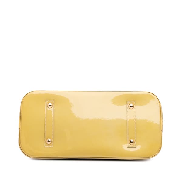 Pre-owned Louis Vuitton Monogram Vernis Alma GM Brown