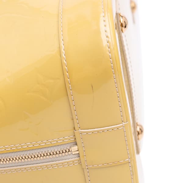 Pre-owned Louis Vuitton Monogram Vernis Alma GM Brown
