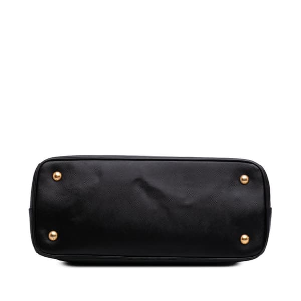 Pre-owned Prada Medium Saffiano Lux Galleria Satchel Black