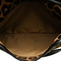 Miniatyrbillede 5 af 10: Pre-owned Fendi Leopard Print Chef Canvas Handbag Brown