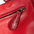 Miniatyrbilde 8 av 10: Pre-owned Bottega Veneta Small Madras Sfumato Brera Handbag Red