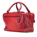 Miniatyrbilde 2 av 10: Pre-owned Bottega Veneta Small Madras Sfumato Brera Handbag Red
