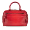 Miniatyrbilde 1 av 10: Pre-owned Bottega Veneta Small Madras Sfumato Brera Handbag Red