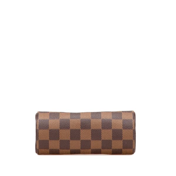 Pre-owned Louis Vuitton Damier Ebene Papillon Pochette Brown