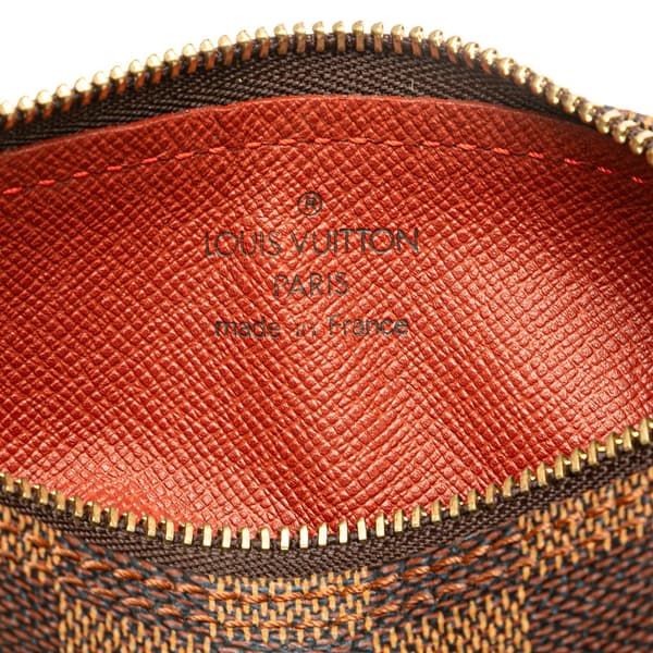 Pre-owned Louis Vuitton Damier Ebene Papillon Pochette Brown