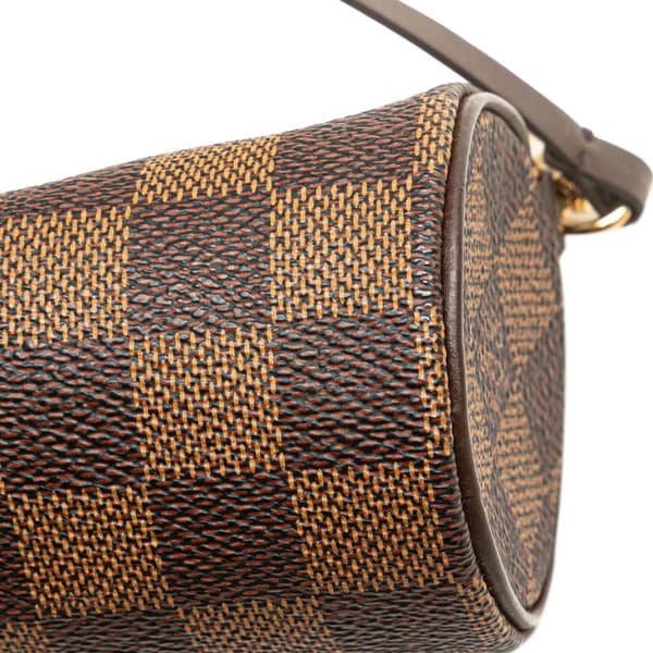 Pre-owned Louis Vuitton Damier Ebene Papillon Pochette Brown