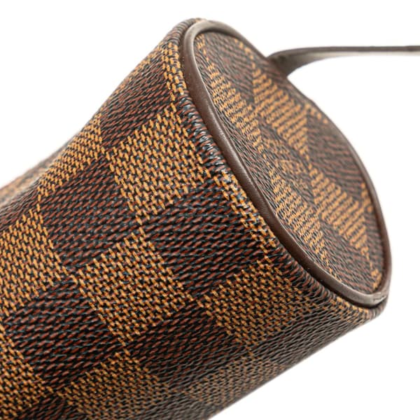 Pre-owned Louis Vuitton Damier Ebene Papillon Pochette Brown