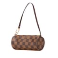 Miniatyrbillede 2 af 10: Pre-owned Louis Vuitton Damier Ebene Papillon Pochette Brown