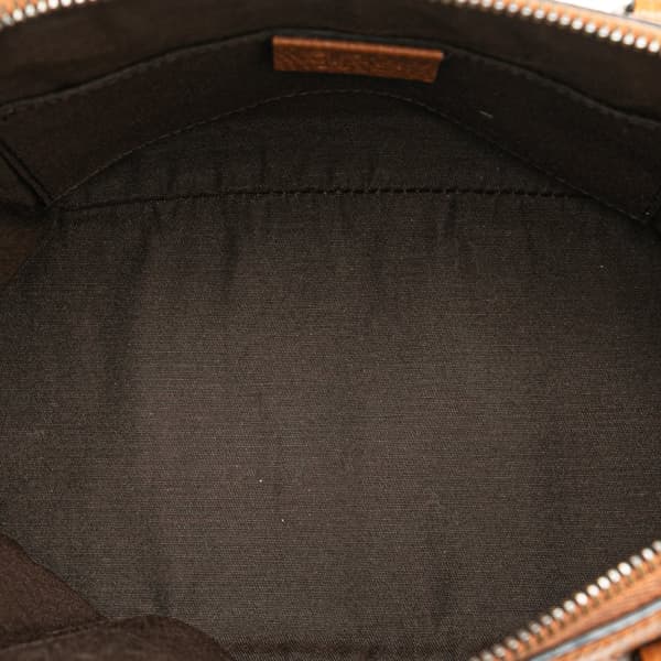Pre-owned Gucci Mini Leather Dome Satchel Brown