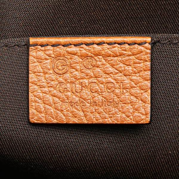 Pre-owned Gucci Mini Leather Dome Satchel Brown
