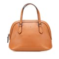 Miniatyrbild 1 av 10: Pre-owned Gucci Mini Leather Dome Satchel Brown