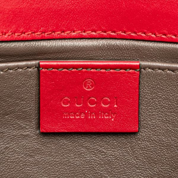 Pre-owned Gucci Small Leather Zumi Satchel Red