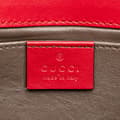 Miniatyrbild 5 av 9: Pre-owned Gucci Small Leather Zumi Satchel Red