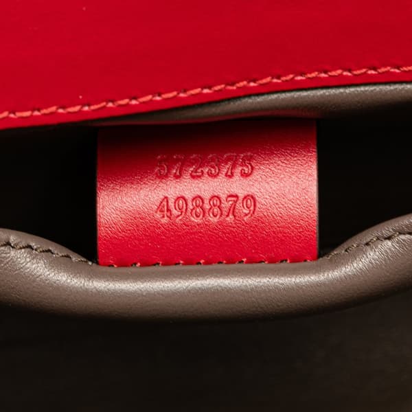Pre-owned Gucci Small Leather Zumi Satchel Red