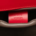 Miniatyrbild 6 av 9: Pre-owned Gucci Small Leather Zumi Satchel Red