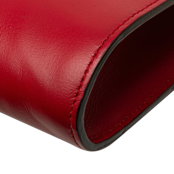 Pre-owned Gucci Small Leather Zumi Satchel Red