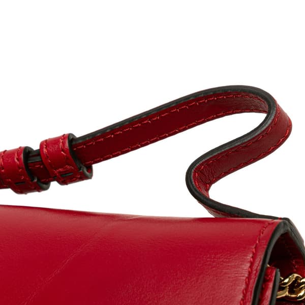 Pre-owned Gucci Small Leather Zumi Satchel Red