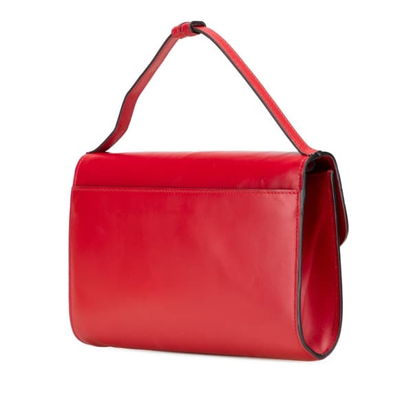 Pre-owned Gucci Small Leather Zumi Satchel Red