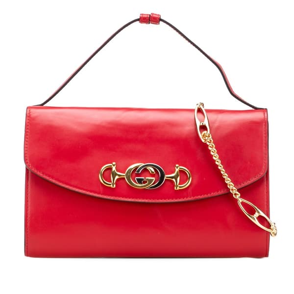 Pre-owned Gucci Small Leather Zumi Satchel Red