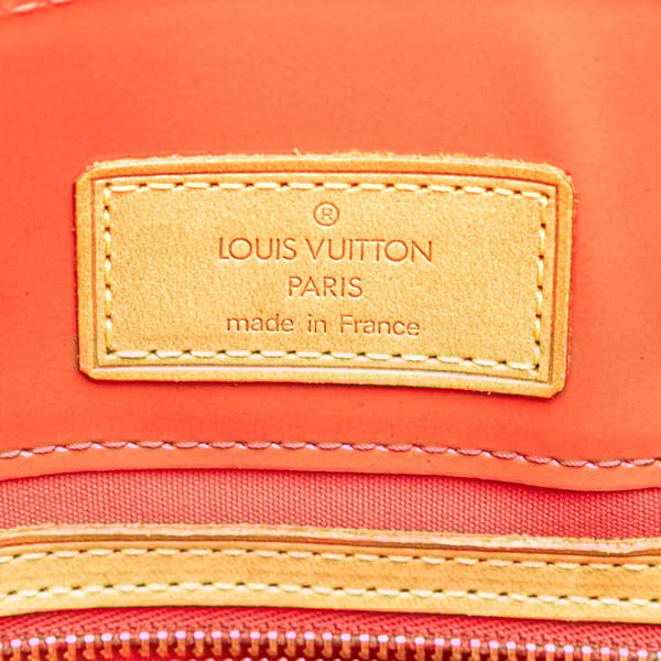 Pre-owned Louis Vuitton Monogram Vernis Reade PM Red