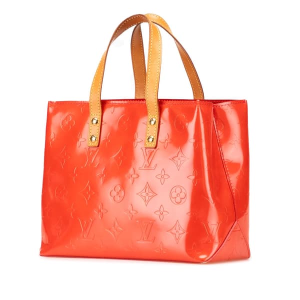 Pre-owned Louis Vuitton Monogram Vernis Reade PM Red