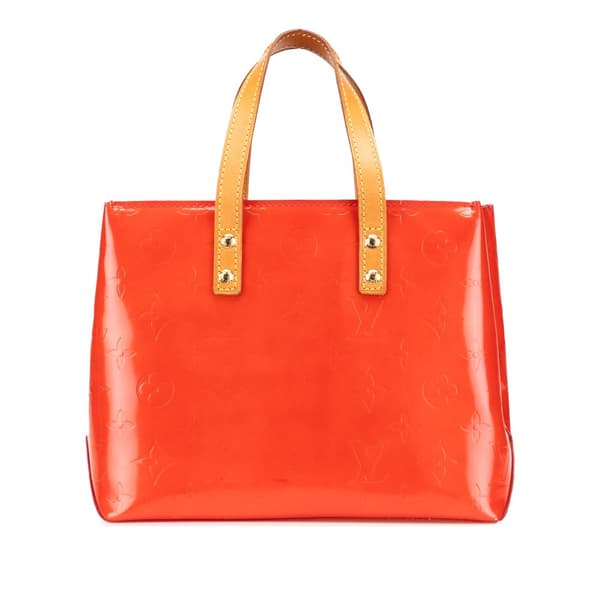 Pre-owned Louis Vuitton Monogram Vernis Reade PM Red