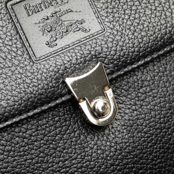 Pre-owned Burberry Leather Handbag Black
