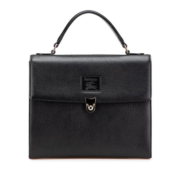 Pre-owned Burberry Leather Handbag Black