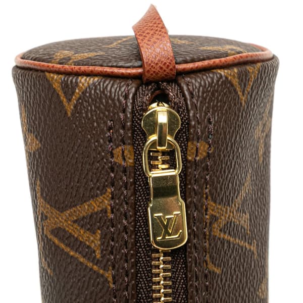 Pre-owned Louis Vuitton Monogram Papillon Pochette Brown