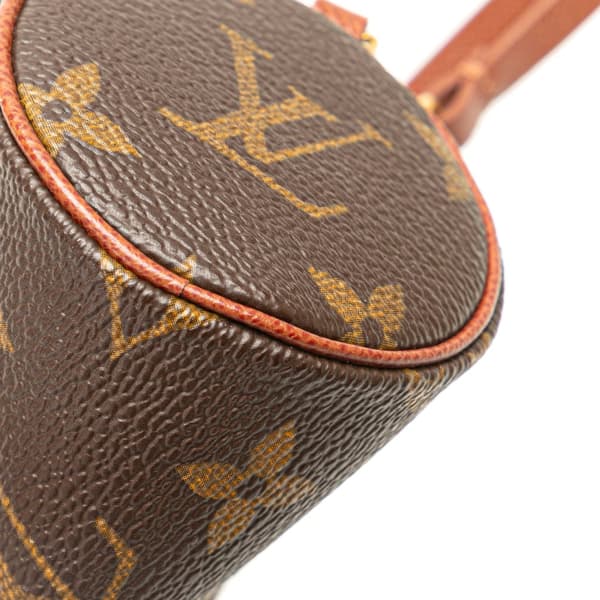 Pre-owned Louis Vuitton Monogram Papillon Pochette Brown