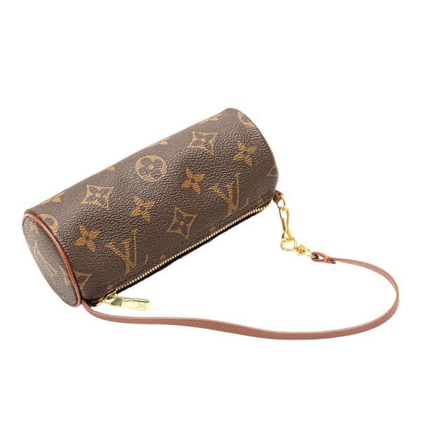 Pre-owned Louis Vuitton Monogram Papillon Pochette Brown