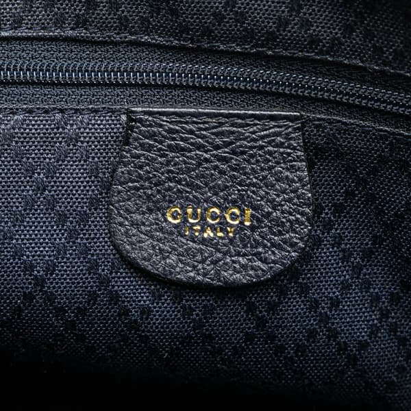 Pre-owned Gucci Suede Bamboo Dome Satchel Blue