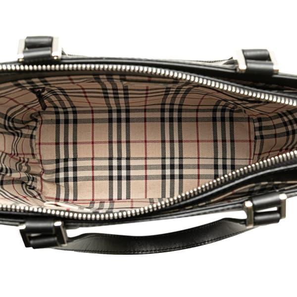 Pre-owned Burberry Leather Handbag Black