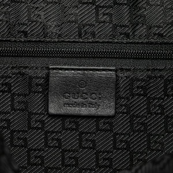 Pre-owned Gucci Leather Bamboo Satchel Black