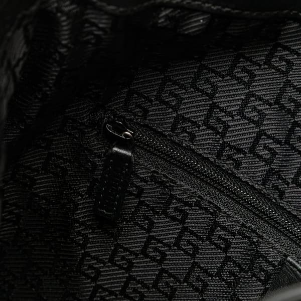 Pre-owned Gucci Leather Bamboo Satchel Black