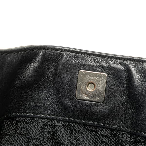 Pre-owned Gucci Leather Bamboo Satchel Black
