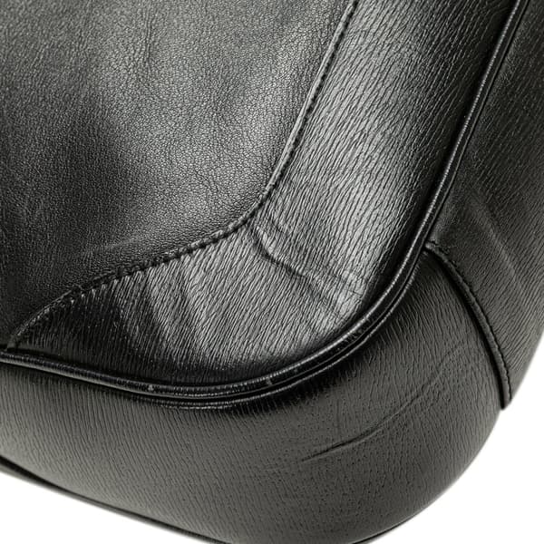 Pre-owned Gucci Leather Bamboo Satchel Black